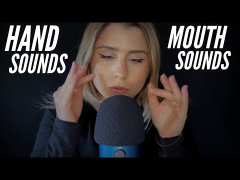 ASMR | HAND SOUNDS/MOVEMENTS, MOUTH SOUNDS and TAPPING ✨
