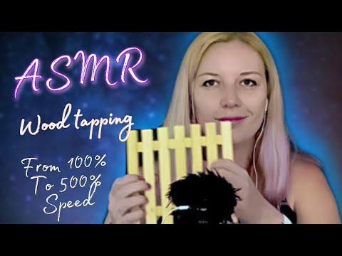 ASMR Wood Tapping 8D From 100% To 500% Speed