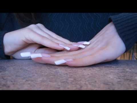 ASMR: scratching and tapping with my long natural nails - FULL VERSION (video 54)