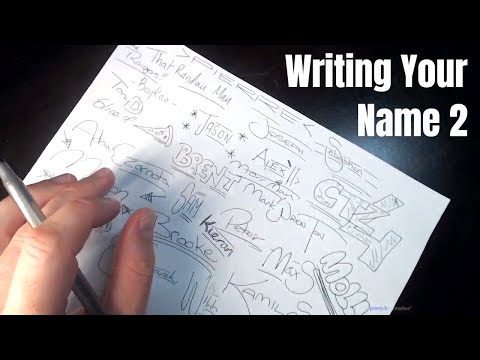 ASMR Writing your name 2 🏴󠁧󠁢󠁳󠁣󠁴󠁿