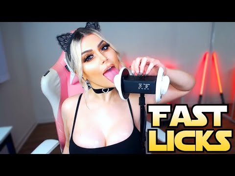 9 MINUTES OF FAST EAR LICKING ASMR 🤍