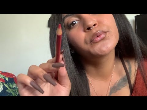 Toxic Friend Does Your Makeup W/ Colored Pencils ASMR
