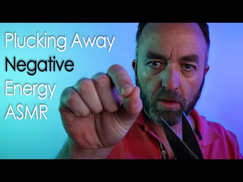 Plucking Away Negative Energy ASMR - (Scottish accent ✂️Scissor Sounds)