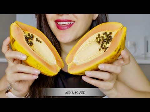 ASMR Eating Exotic Fruit Papaya | No Talking Eating Sound
