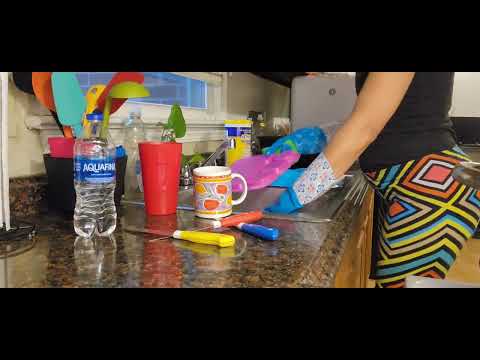 LET'S CLEAN THE KITCHEN (ASMR) WASHING DISHES | SQUEAKY GLOVES | 💧WATER SOUNDS