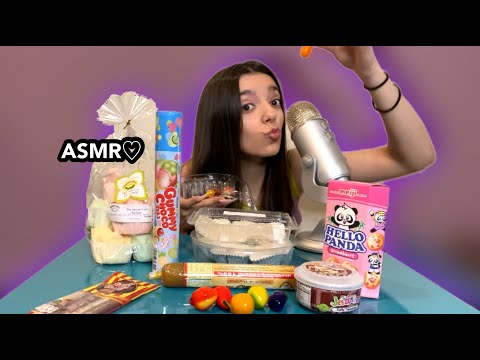ASMR | EATING THAI FOOD DESSERTS FOR THE FIRST TIME *PURE EATING TINGLES* RELAXATION💞