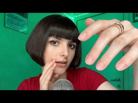 ASMR Hand Movements + Close Up Whispering👋💤🤫 (personal attention, positive affirmations)❤️