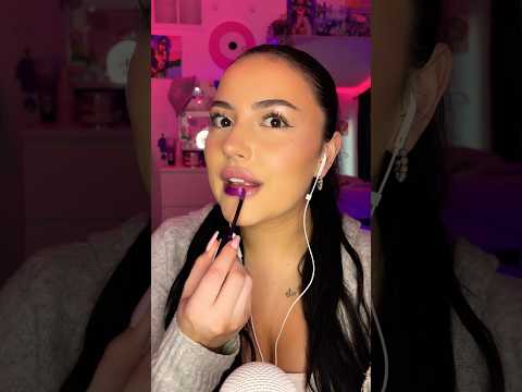 Let’s try on some lipgloss 💄 #asmr #asmrshorts #lipgloss #mouthsounds