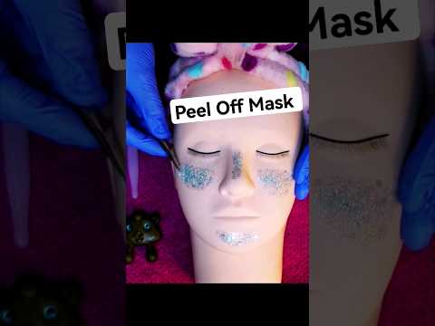 ASMR Peeling off Mask from Doll Head #shorts
