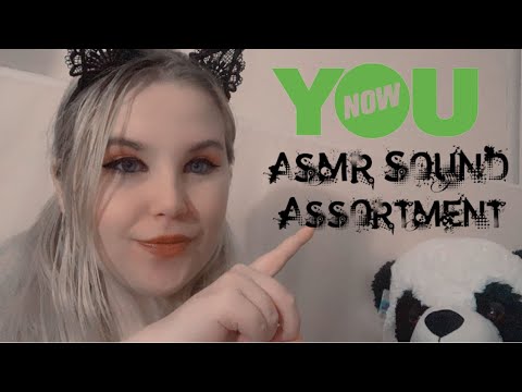ASMR Sound Assortment (On YouNow) | Tapping, Mouth Sounds, Scratching etc.