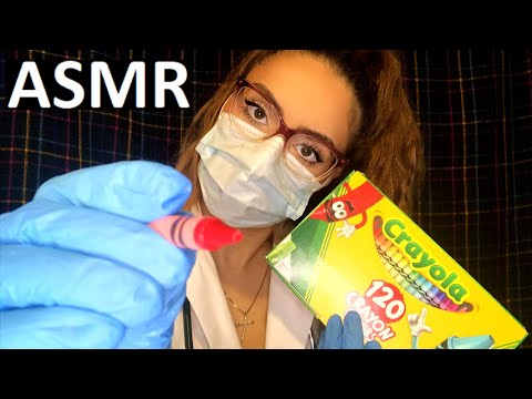 ASMR Face Tracing & Visual Triggers ~Mask & Glove Sounds