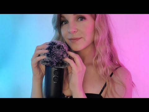 ASMR | Extremely Up-Close Positive Affirmations and Fluffy Mic Touching