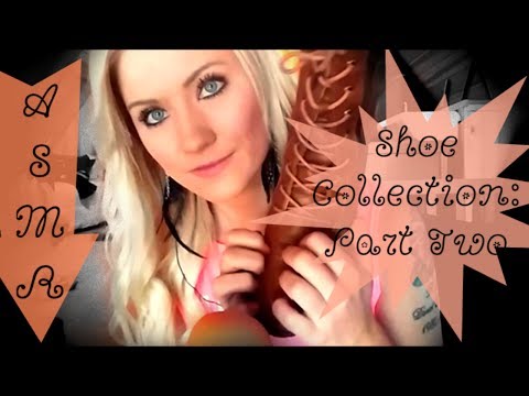 ASMR: My Shoe Collection (Part Two Binaural Tapping)