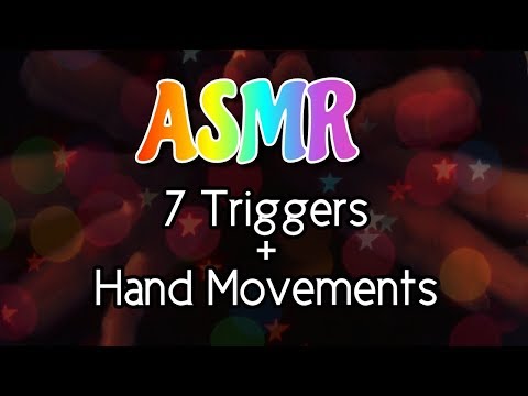 ASMR NO TALKING: SOOTHING HAND MOVEMENTS 🌟🌈+ 7 Binaural Triggers  | Crinkles, Tapping & more!