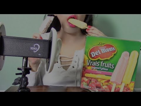 ASMR Eating Popsicle |Fruit flavour| Eating Sounds (Whispering)