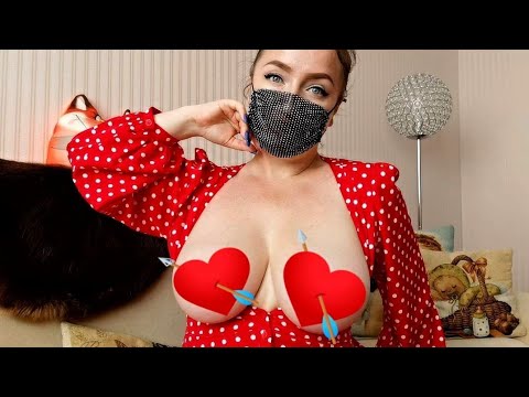 ASMR ❤ Fabric Scratching for Relaxation ❤ Red Dress ❤ Triggers for sleep