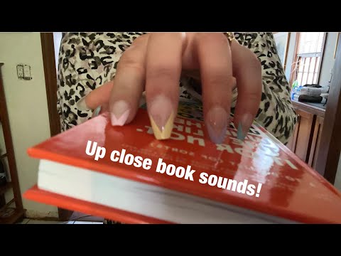 ASMR - Up close book sounds! Tapping - Scratching & Page turning 😴