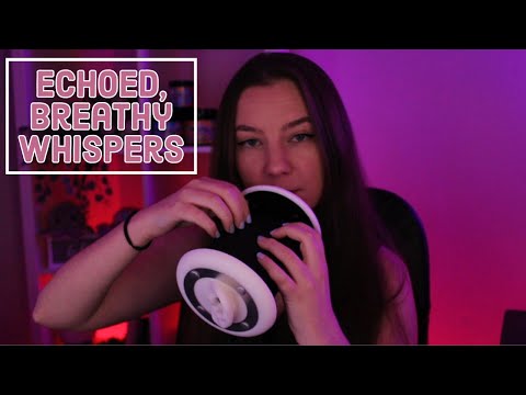 ASMR ♡ Echoed, Breathy Whispers on the 3Dio ~ Tapping, scratching, ear cupping