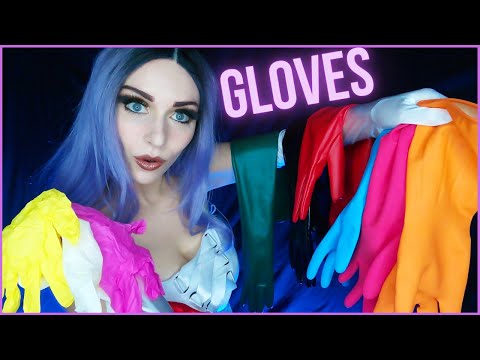 ASMR GLOVES COLLECTION (SHOW AND TELL) | Latex, Rubber, Leather, PVC, Satin, Nitrile.