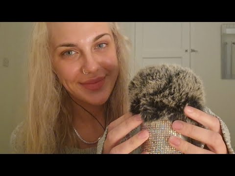 ASMR / Comforting personal attention to help you fall asleep 😴 Tingly fluffy mic cover ♡