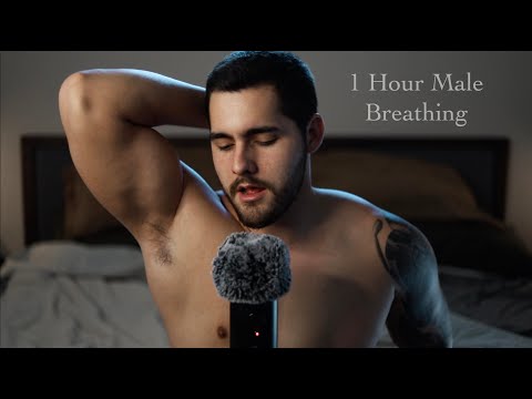 ASMR 1 Hour Pure Male Breathing In Your Ears - No Talking - Looped