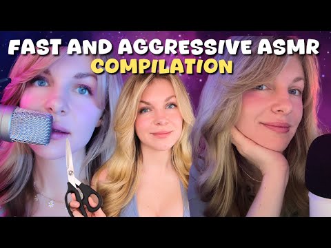 ASMR Fast and Aggressive Mouth Sounds and ASMR Hand Movements Compilation Video