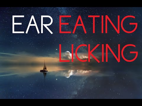 ASMR Ear eating & licking (with nature sounds)