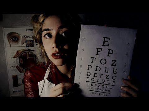 [ASMR] 1950's Eye Exam (French Accent) ~
