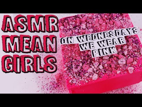 ASMR Gym Chalk Crushing - On Wednesdays We Wear Pink - Satisfying ASMR