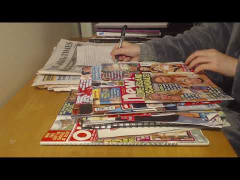 ASMR Sorting Old Newspapers Magazines Catalogues Intoxicating Sounds Sleep Help Relaxation