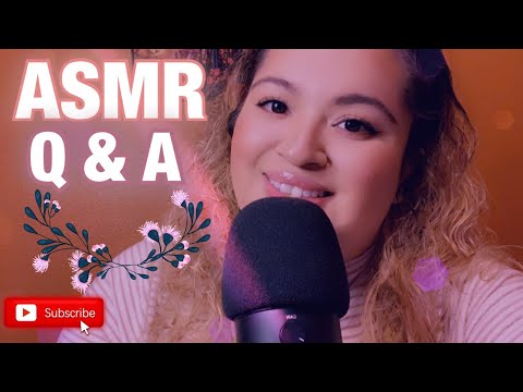 ASMR| My first Q & A, Watch this to learn about me 💖| Whispering