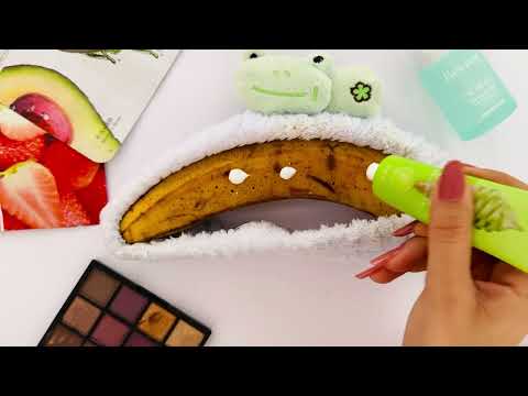 ASMR Oddly Satisfying Makeup And Skincare on Banana 🍌💄/पूरा करना