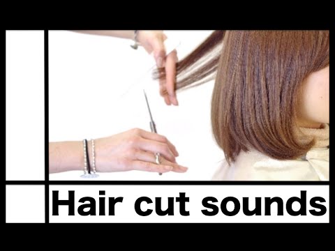 [音フェチ]髪を切る音 ヘアカット[ASMR]Binaural Hair cut Natural sounds 헤어컷 JAPAN