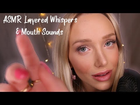 ASMR Layered Whispers, Trigger Words, Mouth Sounds and Face Touching