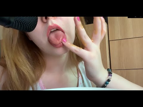 ASMR | Honey🍯 & Fingers Licking | Sticky Sounds