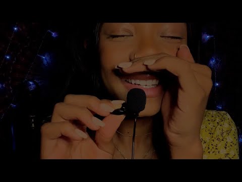 ASMR (lo-fi) inaudible whispering + “ear eating” w/ lapel microphone!