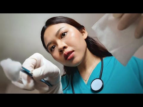 ASMR Thai Nurse Treats Your Bruise with First Aid Kit 🩺 พยาบาลทำแผลถลอก ฟกช้ำให้คุณ Soft Spoken