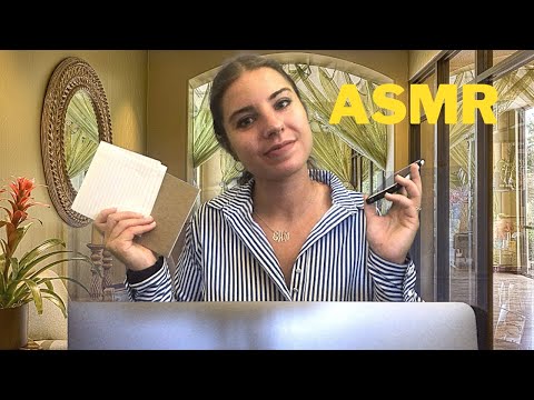 Sweet but Clueless Receptionist Checks You In [ASMR]