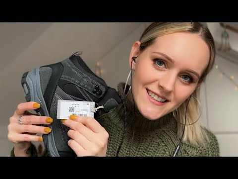 ASMR | What I bought for my holiday! (tapping, fabric sounds, whisper)