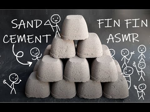 ASMR : Sand+Cement Pyramid Crumble #207