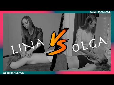 ASMR Hot Stone Massage by Lina and Olga