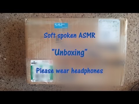 ASMR SOFT SPEAKING: Unboxing a package from the UK! 📦🎁 | + Tapping & Crinkling