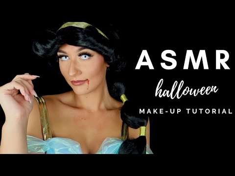 [ASMR] Halloween GRWM✨👑(Princess Jasmine Make-Up Tutorial)