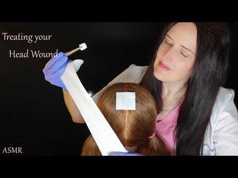 ASMR Doctor Treats your Head Wound (Whispering)