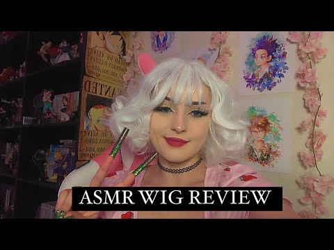 ASMR// UNZZY Wig Review (hair brushing, talking, tapping & mic scratching)