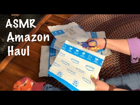 ASMR Request/Amazon shopping haul (No talking) Bubble wrap/Paper crinkles(Soft spoken version later)