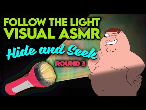 VISUAL ASMR👀 Follow The Light👀 Whispered HIDE AND SEEK Trigger for SLEEP👀 Peaceful Petersmr