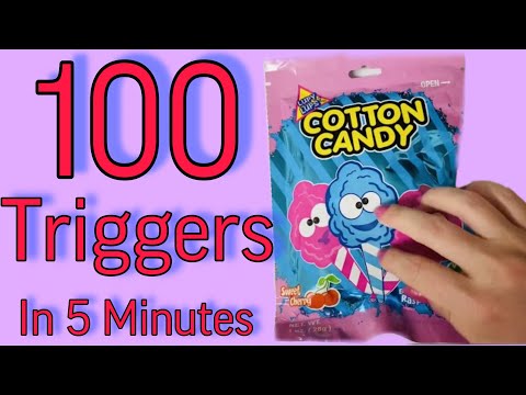 ASMR 100 triggers in 5 minutes (no talking)