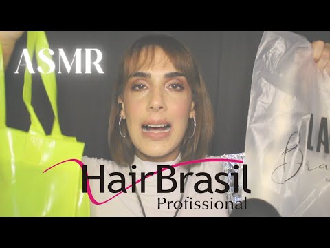 ASMR MOSTRANDO COMPRAS DA HAIR BRASIL