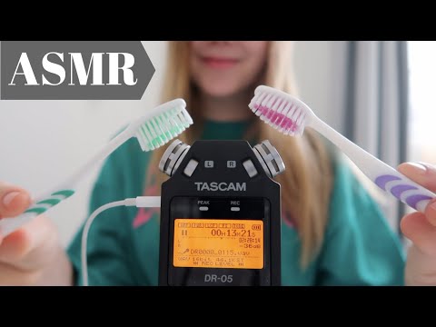 ASMR 🧡 Tooth Brushes on TASCAM